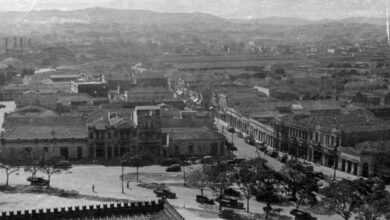 昔のサンタローザ街の様子（写真提供foto＝Casa de Guilherme de Almeida）