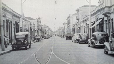 戦前のジョゼ・パウリーノ街の様子（写真提供foto＝Casa de Guilherme de Almeida）