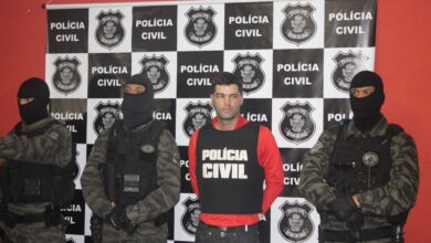 逮捕されたチアゴ・ダ・ロッシャ容疑者（Polícia Civil/Goiás）