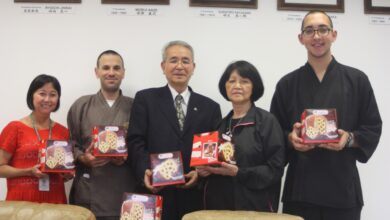 右からギョウアン・アシスさん、佐藤さん、菊地会長、長尾部長、シントク・マセードさん