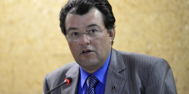 鉱山動力相のエドゥアルド・ブラガ氏（Wilson Dias/Agência Brasil）