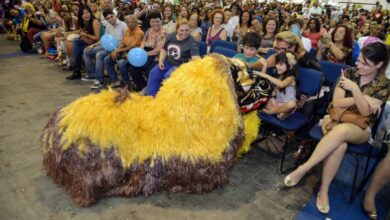 獅子舞の登場に会場も大喜び（写真撮影＝Alessandro Carvalho）