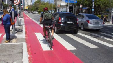 ハダジ市長の肝いりで進められてきた聖市の自転車専用レーン(Marcos Santos/USP)