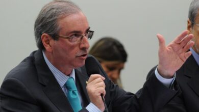 １２日のＣＰＩでのクーニャ議長（Antonio Cruz/Agência Brasil）