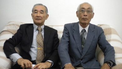 杉浦副会長（左）と手嶋会長