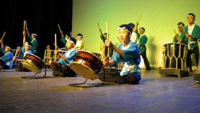 ミカ幼稚園による和太鼓の演奏