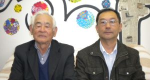 田畑実行委（左）と田中会長