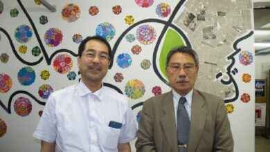 （左から）井上隆司、渡部一誠さん