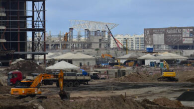 建設が進む関連施設（Foto: Fernando Frazao/Agencia Brasil）