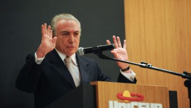 ６日のテメル副大統領（José Cruz/Agência Brasil）