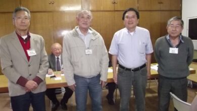 日本祭りに向けた新体制（松村、谷口、市川、西山４氏）