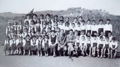 公民学園の学芸会記念（1950年7月、松本信代さん提供）