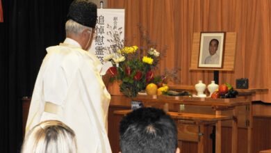 追悼慰霊祭の様子