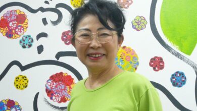 短歌で秀作に選ばれた足立富士子さん