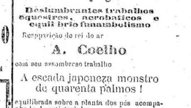 １８８６年２月２８日付エスタード紙にでたシルコ・ペリの広告に日本人軽業師の演目がある