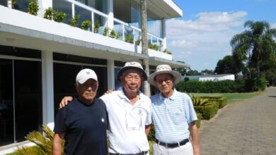 ゴルフの達人が勢ぞろい！（左から）古庄さん、長尾さん、沢田さん