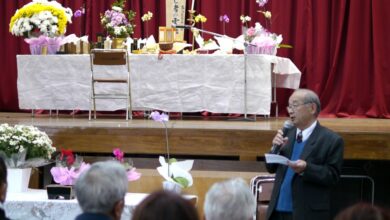 熊本地震に言及する田呂丸会長