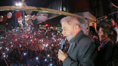 １０日の反テメル・デモでのルーラ氏（Ricardo Stuckert/Instituto Lula）