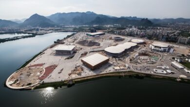 オリンピック・パークの全景。奥に風光明媚な山々が広がる（Foto: Renato Sette Câmara/Prefeitura do Rio）