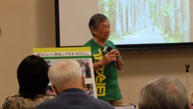 五輪を始め移民やコロニア、ブラジル社会について語った小川さん（提供写真）