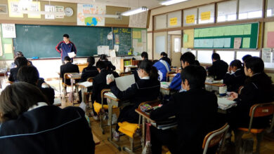 中学の授業の様子