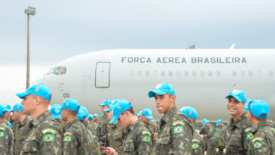 ハイチに向かったブラジル軍兵士たち（Tereza Sobreira）