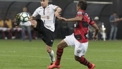 軽率な行為で２試合の出場停止となったガブリエル（左）（Daniel Augusto Jr./Ag. Corinthians）