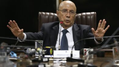 １９日のメイレレス氏(José Cruz/Agência Brasil)