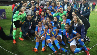 女子サッカー南米選手権で全勝優勝を達成したブラジル代表（Lucas Figueiredo/CBF）