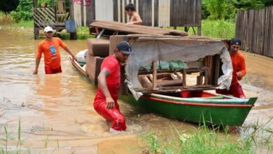 アクレ州で起きた洪水の一こま（Divulgação/Governo do Acre）