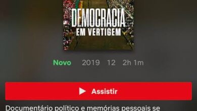 「消えゆく民主主義」のネットフリックス・ブラジルでの紹介画面