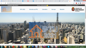 サンパウロ市のIPTUのサイト
