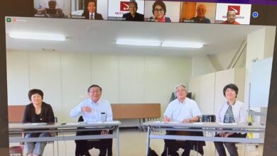 画面越しに旧交を温めたオンライン交流会